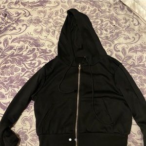 black hoodie